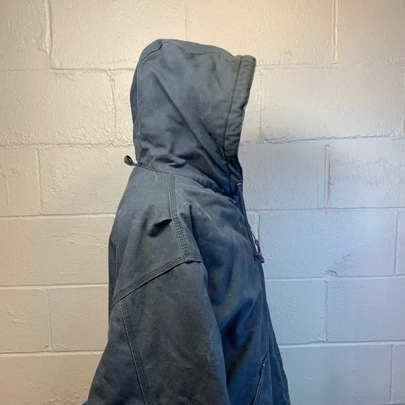 Walls Blizzard Pruf Double Fill Duck Hooded Insulated Jacket Blue Men 2X